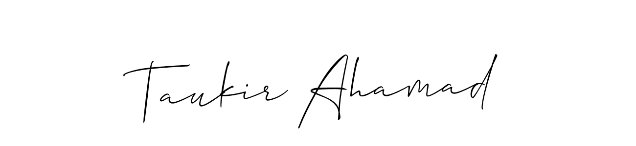 This is the best signature style for the Taukir Ahamad name. Also you like these signature font (Allison_Script). Mix name signature. Taukir Ahamad signature style 2 images and pictures png