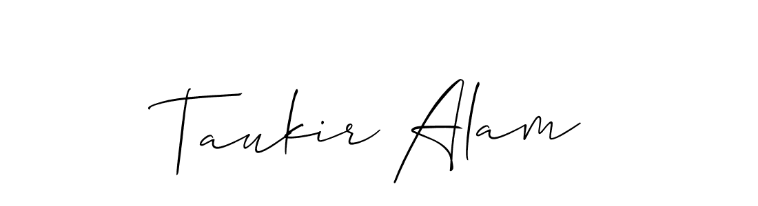 if you are searching for the best signature style for your name Taukir Alam. so please give up your signature search. here we have designed multiple signature styles  using Allison_Script. Taukir Alam signature style 2 images and pictures png