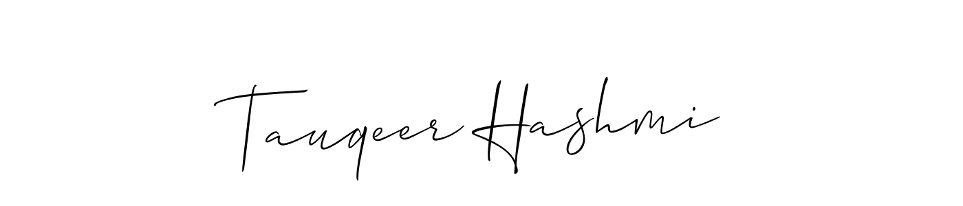 if you are searching for the best signature style for your name Tauqeer Hashmi. so please give up your signature search. here we have designed multiple signature styles  using Allison_Script. Tauqeer Hashmi signature style 2 images and pictures png