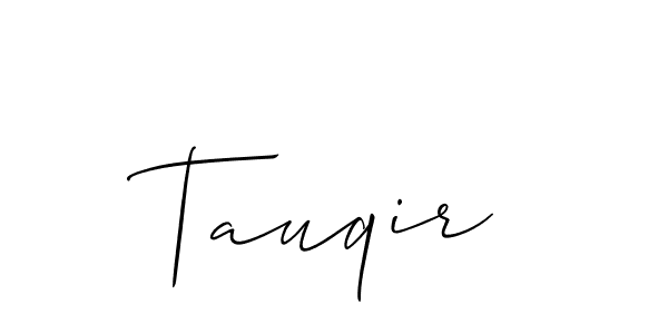 Tauqir stylish signature style. Best Handwritten Sign (Allison_Script) for my name. Handwritten Signature Collection Ideas for my name Tauqir. Tauqir signature style 2 images and pictures png