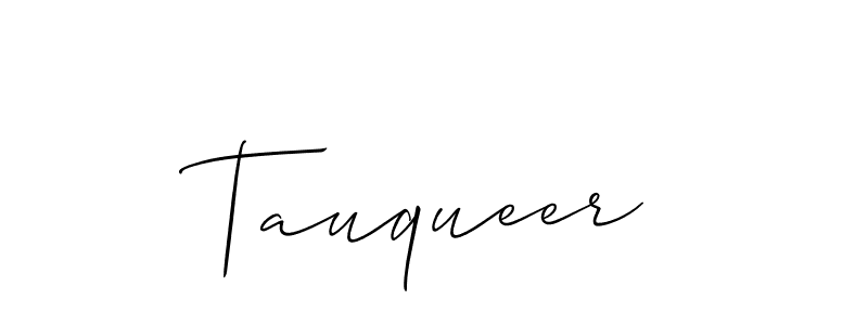 Also You can easily find your signature by using the search form. We will create Tauqueer name handwritten signature images for you free of cost using Allison_Script sign style. Tauqueer signature style 2 images and pictures png