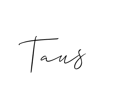The best way (Allison_Script) to make a short signature is to pick only two or three words in your name. The name Taus include a total of six letters. For converting this name. Taus signature style 2 images and pictures png