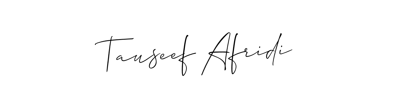 It looks lik you need a new signature style for name Tauseef Afridi. Design unique handwritten (Allison_Script) signature with our free signature maker in just a few clicks. Tauseef Afridi signature style 2 images and pictures png