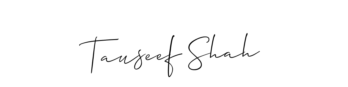 It looks lik you need a new signature style for name Tauseef Shah. Design unique handwritten (Allison_Script) signature with our free signature maker in just a few clicks. Tauseef Shah signature style 2 images and pictures png