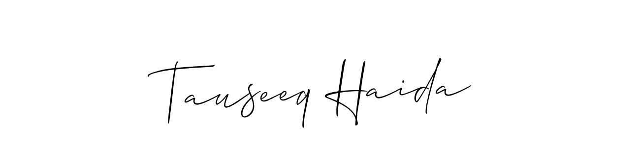 Make a beautiful signature design for name Tauseeq Haida. Use this online signature maker to create a handwritten signature for free. Tauseeq Haida signature style 2 images and pictures png