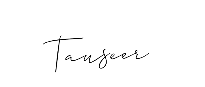 How to make Tauseer name signature. Use Allison_Script style for creating short signs online. This is the latest handwritten sign. Tauseer signature style 2 images and pictures png