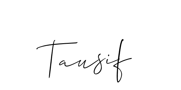 Tausif stylish signature style. Best Handwritten Sign (Allison_Script) for my name. Handwritten Signature Collection Ideas for my name Tausif. Tausif signature style 2 images and pictures png