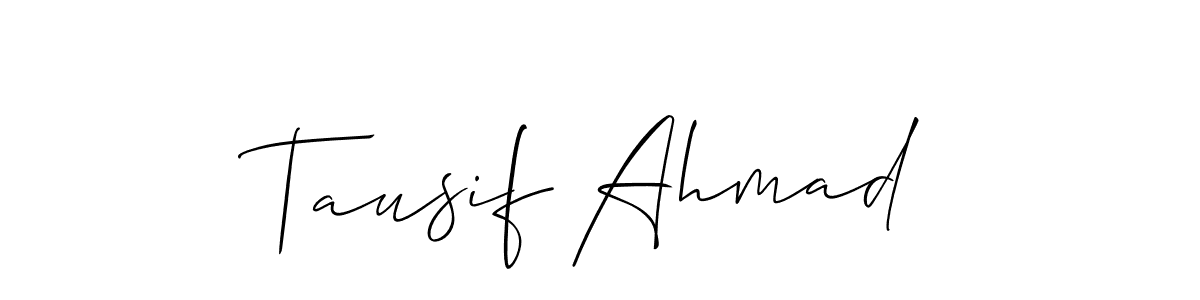 It looks lik you need a new signature style for name Tausif Ahmad. Design unique handwritten (Allison_Script) signature with our free signature maker in just a few clicks. Tausif Ahmad signature style 2 images and pictures png