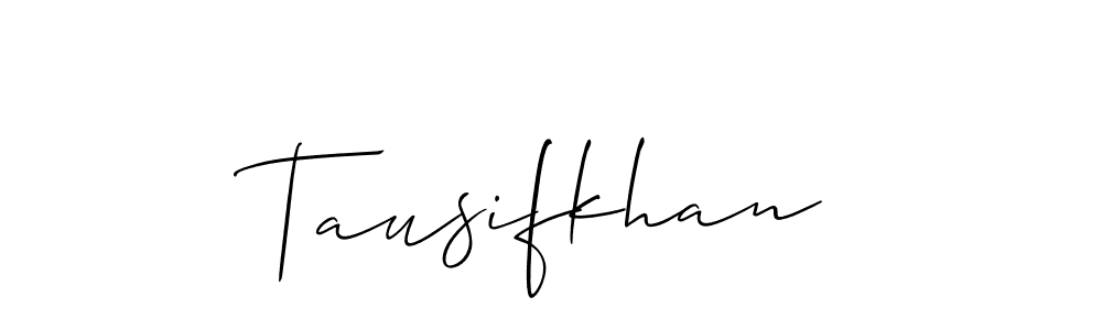 Make a beautiful signature design for name Tausifkhan. Use this online signature maker to create a handwritten signature for free. Tausifkhan signature style 2 images and pictures png