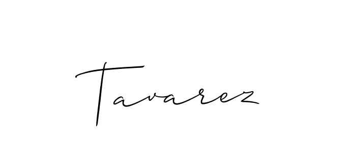 How to make Tavarez name signature. Use Allison_Script style for creating short signs online. This is the latest handwritten sign. Tavarez signature style 2 images and pictures png