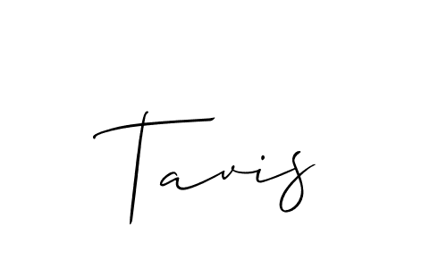 Use a signature maker to create a handwritten signature online. With this signature software, you can design (Allison_Script) your own signature for name Tavis. Tavis signature style 2 images and pictures png