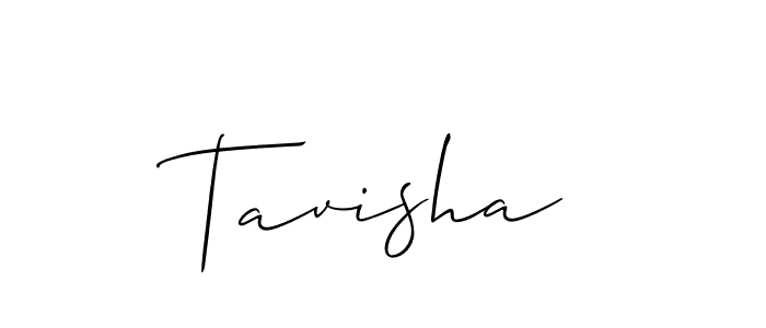 Make a beautiful signature design for name Tavisha. With this signature (Allison_Script) style, you can create a handwritten signature for free. Tavisha signature style 2 images and pictures png