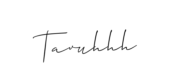 Design your own signature with our free online signature maker. With this signature software, you can create a handwritten (Allison_Script) signature for name Tavuhhh. Tavuhhh signature style 2 images and pictures png