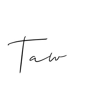 Once you've used our free online signature maker to create your best signature Allison_Script style, it's time to enjoy all of the benefits that Taw name signing documents. Taw signature style 2 images and pictures png