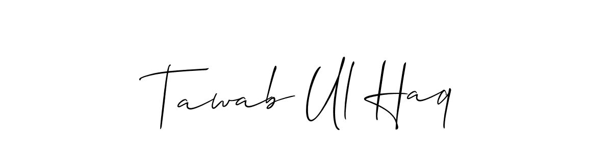 It looks lik you need a new signature style for name Tawab Ul Haq. Design unique handwritten (Allison_Script) signature with our free signature maker in just a few clicks. Tawab Ul Haq signature style 2 images and pictures png