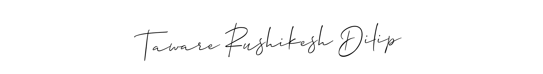 Once you've used our free online signature maker to create your best signature Allison_Script style, it's time to enjoy all of the benefits that Taware Rushikesh Dilip name signing documents. Taware Rushikesh Dilip signature style 2 images and pictures png