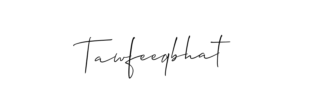 Design your own signature with our free online signature maker. With this signature software, you can create a handwritten (Allison_Script) signature for name Tawfeeqbhat. Tawfeeqbhat signature style 2 images and pictures png