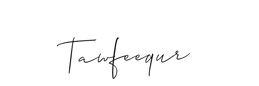 Design your own signature with our free online signature maker. With this signature software, you can create a handwritten (Allison_Script) signature for name Tawfeequr. Tawfeequr signature style 2 images and pictures png