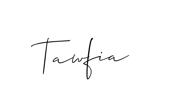 How to make Tawfia name signature. Use Allison_Script style for creating short signs online. This is the latest handwritten sign. Tawfia signature style 2 images and pictures png