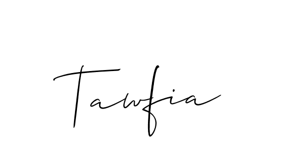 Similarly Allison_Script is the best handwritten signature design. Signature creator online .You can use it as an online autograph creator for name Tawfia. Tawfia signature style 2 images and pictures png