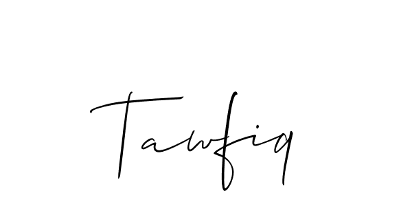 Also we have Tawfiq name is the best signature style. Create professional handwritten signature collection using Allison_Script autograph style. Tawfiq signature style 2 images and pictures png