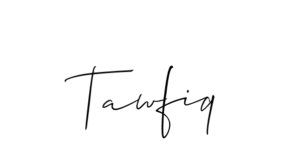 Also we have Tawfiq name is the best signature style. Create professional handwritten signature collection using Allison_Script autograph style. Tawfiq signature style 2 images and pictures png