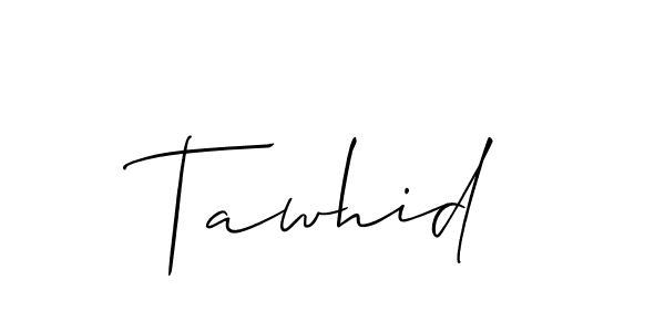 How to make Tawhid signature? Allison_Script is a professional autograph style. Create handwritten signature for Tawhid name. Tawhid signature style 2 images and pictures png