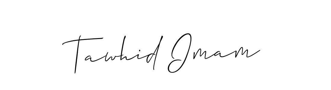 Design your own signature with our free online signature maker. With this signature software, you can create a handwritten (Allison_Script) signature for name Tawhid Imam. Tawhid Imam signature style 2 images and pictures png