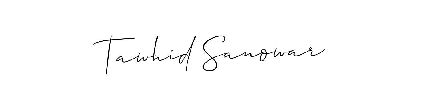 How to Draw Tawhid Sanowar signature style? Allison_Script is a latest design signature styles for name Tawhid Sanowar. Tawhid Sanowar signature style 2 images and pictures png