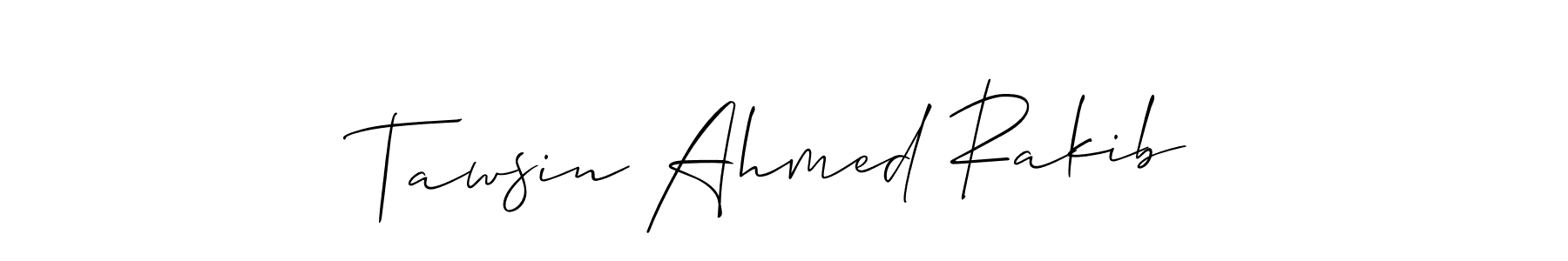 Also we have Tawsin Ahmed Rakib name is the best signature style. Create professional handwritten signature collection using Allison_Script autograph style. Tawsin Ahmed Rakib signature style 2 images and pictures png