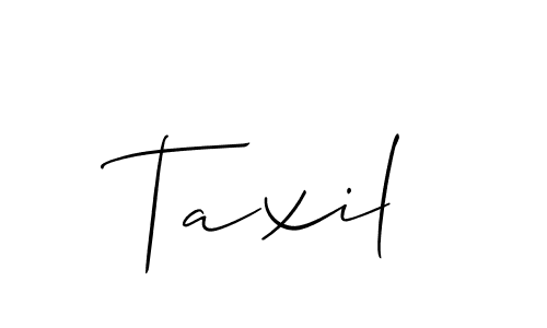 How to Draw Taxil signature style? Allison_Script is a latest design signature styles for name Taxil. Taxil signature style 2 images and pictures png