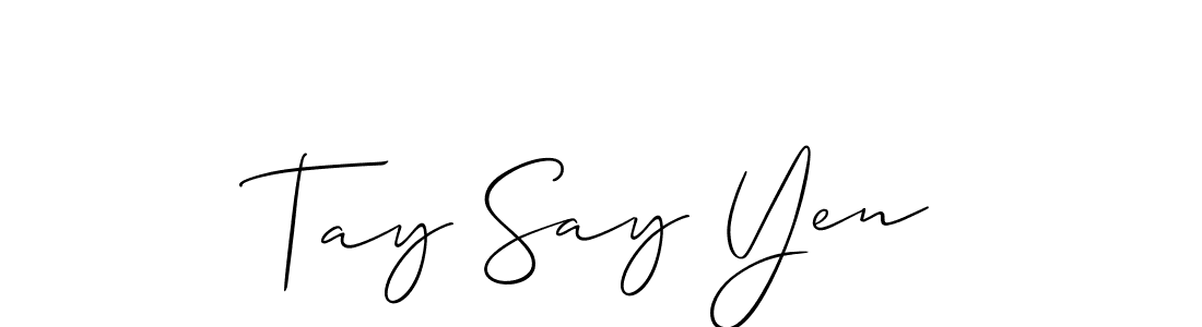 Best and Professional Signature Style for Tay Say Yen. Allison_Script Best Signature Style Collection. Tay Say Yen signature style 2 images and pictures png
