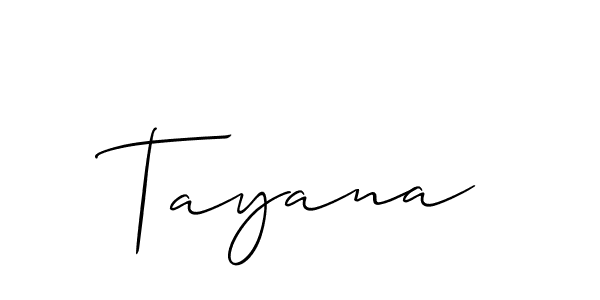 Tayana stylish signature style. Best Handwritten Sign (Allison_Script) for my name. Handwritten Signature Collection Ideas for my name Tayana. Tayana signature style 2 images and pictures png