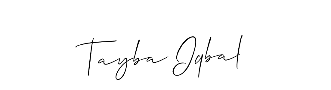 Best and Professional Signature Style for Tayba Iqbal. Allison_Script Best Signature Style Collection. Tayba Iqbal signature style 2 images and pictures png