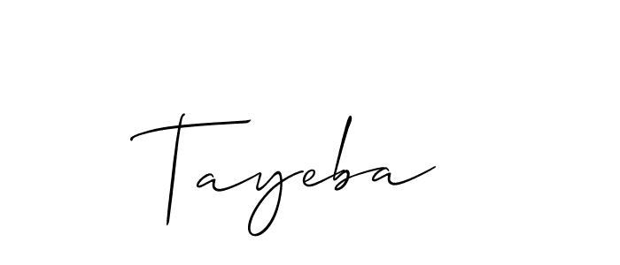 if you are searching for the best signature style for your name Tayeba . so please give up your signature search. here we have designed multiple signature styles  using Allison_Script. Tayeba  signature style 2 images and pictures png