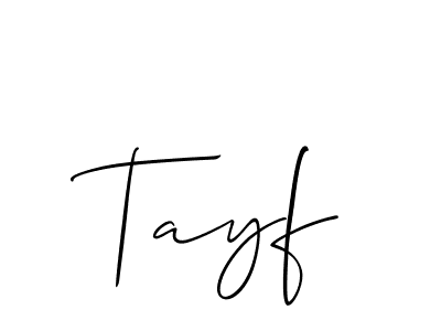 Also we have Tayf name is the best signature style. Create professional handwritten signature collection using Allison_Script autograph style. Tayf signature style 2 images and pictures png