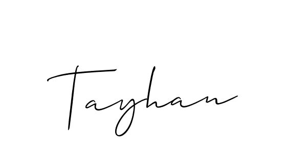 How to make Tayhan signature? Allison_Script is a professional autograph style. Create handwritten signature for Tayhan name. Tayhan signature style 2 images and pictures png