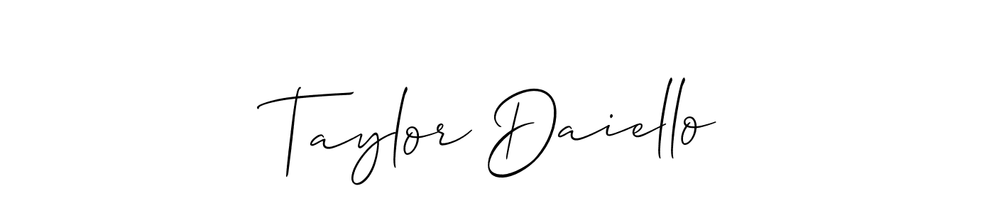 You can use this online signature creator to create a handwritten signature for the name Taylor Daiello. This is the best online autograph maker. Taylor Daiello signature style 2 images and pictures png