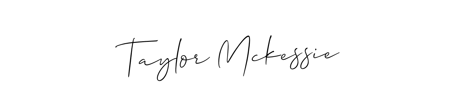 Use a signature maker to create a handwritten signature online. With this signature software, you can design (Allison_Script) your own signature for name Taylor Mckessie. Taylor Mckessie signature style 2 images and pictures png