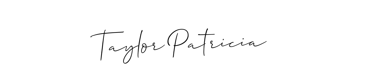 This is the best signature style for the Taylor Patricia name. Also you like these signature font (Allison_Script). Mix name signature. Taylor Patricia signature style 2 images and pictures png