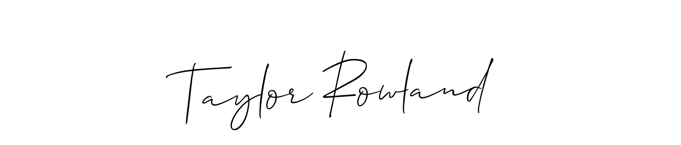 Use a signature maker to create a handwritten signature online. With this signature software, you can design (Allison_Script) your own signature for name Taylor Rowland. Taylor Rowland signature style 2 images and pictures png