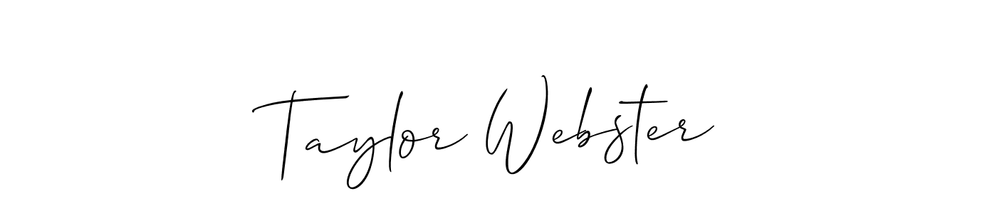 Taylor Webster stylish signature style. Best Handwritten Sign (Allison_Script) for my name. Handwritten Signature Collection Ideas for my name Taylor Webster. Taylor Webster signature style 2 images and pictures png