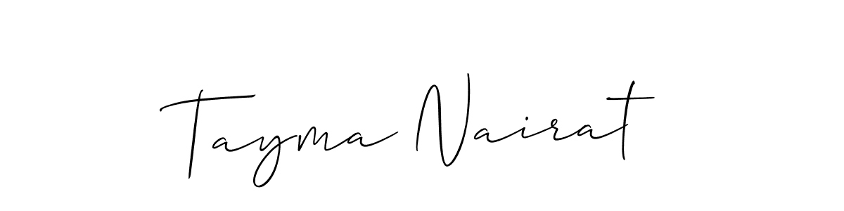 This is the best signature style for the Tayma Nairat name. Also you like these signature font (Allison_Script). Mix name signature. Tayma Nairat signature style 2 images and pictures png