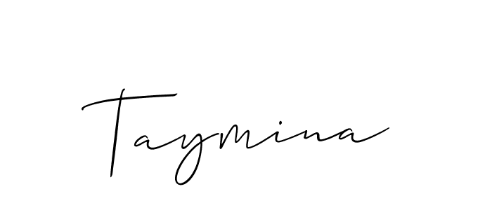 Allison_Script is a professional signature style that is perfect for those who want to add a touch of class to their signature. It is also a great choice for those who want to make their signature more unique. Get Taymina name to fancy signature for free. Taymina signature style 2 images and pictures png