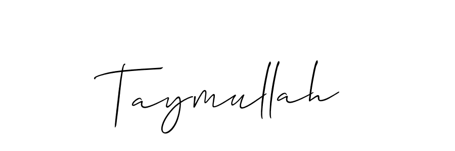 if you are searching for the best signature style for your name Taymullah. so please give up your signature search. here we have designed multiple signature styles  using Allison_Script. Taymullah signature style 2 images and pictures png