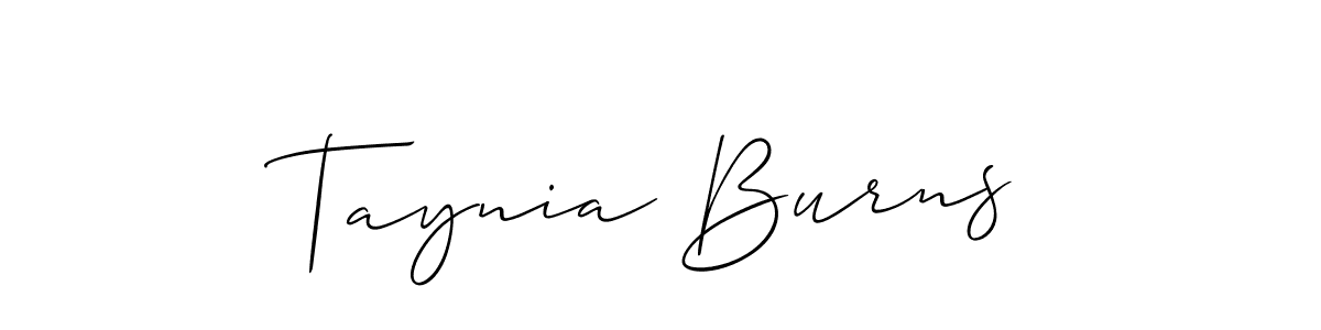How to Draw Taynia Burns signature style? Allison_Script is a latest design signature styles for name Taynia Burns. Taynia Burns signature style 2 images and pictures png