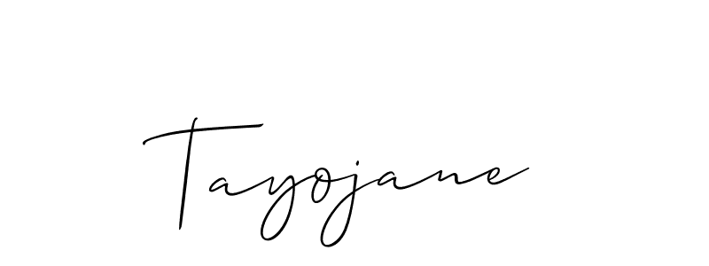 Make a short Tayojane signature style. Manage your documents anywhere anytime using Allison_Script. Create and add eSignatures, submit forms, share and send files easily. Tayojane signature style 2 images and pictures png