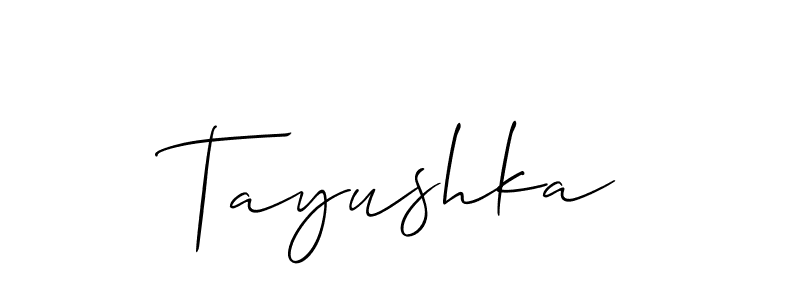 How to make Tayushka name signature. Use Allison_Script style for creating short signs online. This is the latest handwritten sign. Tayushka signature style 2 images and pictures png