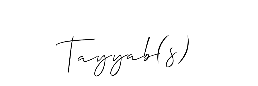 Check out images of Autograph of Tayyab(s) name. Actor Tayyab(s) Signature Style. Allison_Script is a professional sign style online. Tayyab(s) signature style 2 images and pictures png