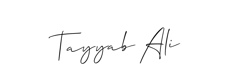 Similarly Allison_Script is the best handwritten signature design. Signature creator online .You can use it as an online autograph creator for name Tayyab Ali. Tayyab Ali signature style 2 images and pictures png